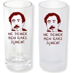 Ghostbastır Design Şakir Ne Demek Buzlu / Buzsuz Seçenekli Rakı Bardağı – 1 Adet Şık Sunum Bardağı 0200 - 200 ml