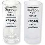 Ghostbastır Design Sarhoş Sözlü Buzlu / Buzsuz Seçenekli Rakı Bardağı – 1 Adet Şık Sunum Bardağı 0195 - 200 ml