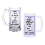 Ghostbastır Design Sen Bihter Değilsin Bira Bardağı 500 cc Cam Buzlu veya Buzsuz Seçenekleriyle0850