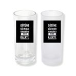 Ghostbastır Design Sıradışı Rakı Bardağı Cam 200 cc Buzlu ya da Buzsuz Seçenekleriyle 0776