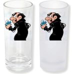 Ghostbastır Design Şirinler Buzlu / Buzsuz Seçenekli Rakı Bardağı – 1 Adet Şık Sunum Bardağı 0119 - 200 ml