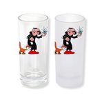 Ghostbastır Design Şirinler Rakı Bardağı Cam 200 cc Buzlu ya da Buzsuz Seçenekleriyle 063