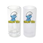 Ghostbastır Design Şirinler Rakı Bardağı Cam 200 cc Buzlu ya da Buzsuz Seçenekleriyle 086