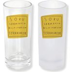Ghostbastır Design Soru Sormayın Buzlu / Buzsuz Seçenekli Rakı Bardağı – 1 Adet Şık Sunum Bardağı 0178 - 200 ml