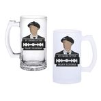 Ghostbastır Design Thomas Shelby Bira Bardağı 500 cc Cam Buzlu veya Buzsuz Seçenekleriyle 0772