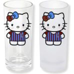 Ghostbastır Design Trabzonspor Hello Kitty Buzlu / Buzsuz Seçenekli Rakı Bardağı – 1 Adet Şık Sunum Bardağı 049 - Şeffaf - 200 ml