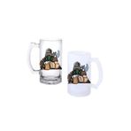 Ghostbastır Design Vikingler Kulplu Bira Bardağı Buzlu Veya Şeffaf Seçenekli 0244
