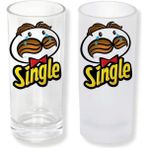 Ghostbastır Design Yalnız Pringles Buzlu / Buzsuz Seçenekli Rakı Bardağı – 1 Adet Şık Sunum Bardağı 0111 - 200 ml