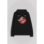 Ghostbusters Ghost Busters Ön ve Arka Baskılı Sweatshirt Unisex Kapüşonlu Hoodie Siyah