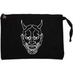 Ghostemane Maske Siyah Clutch Astarlı Cüzdan / El Çantası - 25x18cm