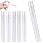 GHPKOTW 6 adet mini parfüm spreyi, 5 ml, boş sprey şişesi, seyahat spreyi, plastik, koku pompası, kutu, taşınabilir, parfüm şişesi, seyahat ve dışarı çıkmak için
