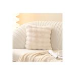 GHZAL Home Collection Kalın Tavşan Yastık Kılıf Peluş ( 1 Adet) Ölçüm 40 X 40 Cm bir yüz Tavşan Tek Taraf Kırlant