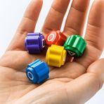 Gi Geleneksel Oyun Seti, 5 Renkli Premium Plastik Taş, Kaliteli Dayanıklı 5 Taş