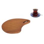 Gia Ahşap Oval Sunumluk , Peynir Sunum Ve Et Kesme Tahtası GİA01007