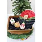 Gia Design Kendin Tasarla Yılbaşı Dekoratif Ev-Kardan Adam Notluk-Top Süs Kokulu Mum Ve Dekoratif Sunumluk Seti