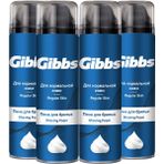 Gibbs Erkek Tıraş Köpüğü 4x200 ml Normal Ciltler için Yoğun Formül ve Ergonomik Tasarım