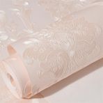 GIBZ 3D İskandinav Çiçekli Duvar Kağıtları Peel and Stick Vintage Duvar Kağıtları Süslemeleri Duvar Kağıdı İletişim Kağıdı Pembe 0.53x5m