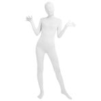 Gibz Catsuit Beyaz Tek Parça Spor Jimnastik Erkek Tulum