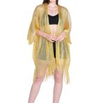 Gibz Glitter Yellow Kadın Plaj Şal