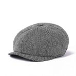 Gibz Newsboy Newsies Balıksırtı Gri Erkek Şapka