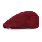 Gibz Newsboy Wine Red Ördek Gagası Açık Günlük Erkek Şapka