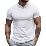 Gibz Retro Beyaz Yarım Kollu Yuvarlak Yaka Erkek T-shirt