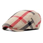 Gibz Retro Ivy Caps Newsboy Bej Düz Erkek Şapka