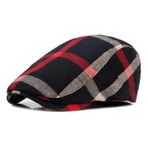 Gibz Retro Ivy Caps Newsboy Siyah Düz Erkek Şapka