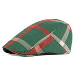 Gibz Retro Ivy Caps Newsboy Yeşil Düz Erkek Şapka
