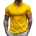 Gibz Retro Yellow Yarım Kollu Yuvarlak Yaka Erkek T-shirt