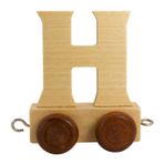 GICO Ahşap harf çekişi, tren harfleri, lokomotif, vagon, A-Z, Y her biri yakl. 5,5 cm, istenen isim (Y)