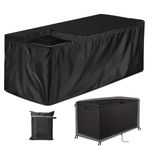 Gicov Deck Box Cover Waterproof Heavy Duty Veranda Saklama Kutusu Kapak Fermuarlı Dış Mekan Ayak iskemlesi Tezgah Örtüsü Dikdörtgen, Keter Suncast Lifetime Rain Snow Toza Dayanıklı