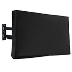 Gicov Dış Mekan TV Kapağı Su Geçirmez Hava Koşullarına Dayanıklı TV Toz Kapağı Soğuk Hava Televizyon Koruyucu Alt Kapaklı Uzaktan Kumanda Cep LED LCD OLED Düz Ekran TV (60-65 inç)