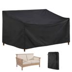 Gicov Veranda Loveseat kılıf, su geçirmez, kesitli, kanepe, koltuk, bank kılıfı, ağır hizmet için dış mekan mobilya kılıfı, çim bahçe, iç mekan mobilyaları için büzme ipli