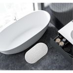 Gıda Bizde Massage Bath Mat Masajlı Vantuzlu Banyo & Duş Kaydırmazı Paspası Beyaz