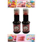 Gıda Boyası Sıvı 50 Ml 2 Adet Su Bazlı Likit Renkli Sıvı Gıda Boyası Pasta Hamur Boyası Kek Fonda Yüksek Konsantre