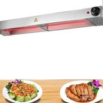 Gıda Isıtma Lambası Soyma, Sıcaklık Düzenlemeli Elektrikli Tabak Isıtıcı - Pizza, Patates Kızartması, Kızarmış Tavuk için Asılı Gıda Isıtıcı Lambası(120 * 16 * 6.5cm)