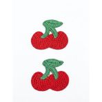 GİDEGO ACCESSORIES Saçsız Bebek Tokası-2'li Set, Kiraz