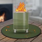 GIESIOE Solo Soba Mesa/XL Masa Üstü Ateş Çukuru için 20'' Ateş Çukuru Matı, Masa Üstü Ateş Çukuru için 4 Katmanlı Yanmaz Isıya Dayanıklı Izgara Altında Mat, Temizlemesi Kolay Su Geçirmez ve Masa Üstü Koruması