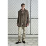 GIESTO KALIN ÖRGÜLÜ OVERSIZE KAHVERENGİ HIRKA