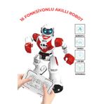 giffy Oyuncak 16 Fonksiyonlu Şarjlı Uzaktan Kumandalı Akıllı Robot Sesli Işıklı Programlama Dans Moonwalk