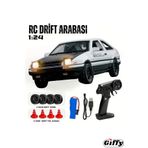 giffy Oyuncak 4x4 Uzaktan Kumandalı RC Drift Arabası, Şarjlı, Işıklı, Full Fonksiyon,Drift Atabilen, Kuka