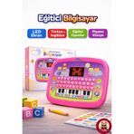 giffy Oyuncak Eğitici Piyanolu Tablet Türkçe İngilizce LED Ekranlı Çocuk Oyuncağı 3+ Yaş Eğitici Bilgisayar