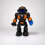 Giffy Oyuncak Işıklı Sesli Hareketli Robot Oyuncak 23 cm LED Efektli Pilli Dans Eden Akıllı Robot - Beyaz