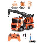 giffy Oyuncak Uzaktan Kumandalı Full Fonksiyon Metal Şarjlı Sesli Işıklı İş Makinesi Vinç