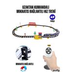 giffy Uzaktan Kumandalı Tren Sesli Işıklı Pilli Mıknatıs Bağlantılı İstasyon Özellikli Tren Seti 49 Parça