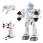 Giffy/Oyuncak İnteraktif Pilli Robot Işıklı Müzikli Sesli Dans Eden Sporcu Robot Full Fonksiyon Şınav Çekebilen Spor Hareketleri Yapabilen
