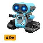 Giffy/Oyuncak Uzaktan Kumandalı El Sensörlü Akıllı WALL-E Robot Dahili Şarjlı Işıklı Sesli FULL Fonksiyonlu El Hareketlerini Algılayabilen Farklı Işık Kombinasyonlu Akıllı RC Robot (MAVİ)