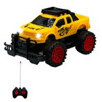 Giffy/Oyuncak Uzaktan Kumandalı Pilli Full Fonksiyon Işıklı Drift Atabilen OffRoad Yüksek Teker Araba Jeeep (Sarı Açık)