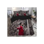 GİFT DUVET COVER SALAH Temalı 3d Baskılı Çift Kişilik Nevresim Takımı Siyah 200 x 220